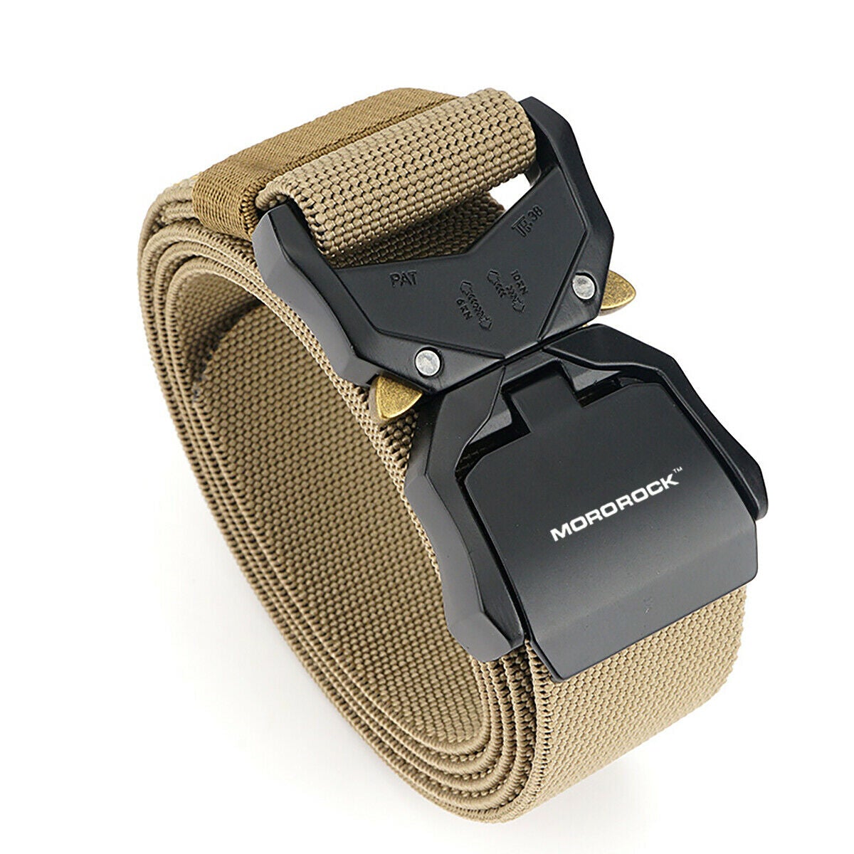 MROCKX™ Canvas Tactical Belt - Adjustable Metal Buckle | Survival Army Rigger Waistband tactical belt MROCKX™ Khaki 