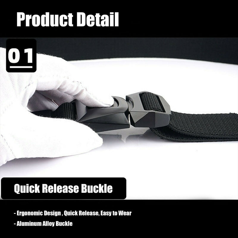 MROCKX™ Canvas Tactical Belt - Quick Release Aluminum Buckle | Survival Army Rigger Waistband tactical belt MROCKX™ 