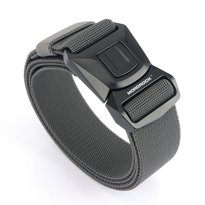 MROCKX™ Canvas Tactical Belt - Quick Release Aluminum Buckle | Survival Army Rigger Waistband tactical belt MROCKX™ Gray 
