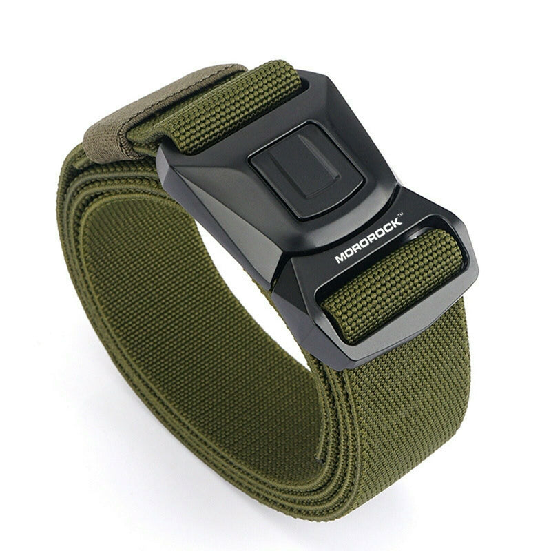 MROCKX™ Canvas Tactical Belt - Quick Release Aluminum Buckle | Survival Army Rigger Waistband tactical belt MROCKX™ Green 