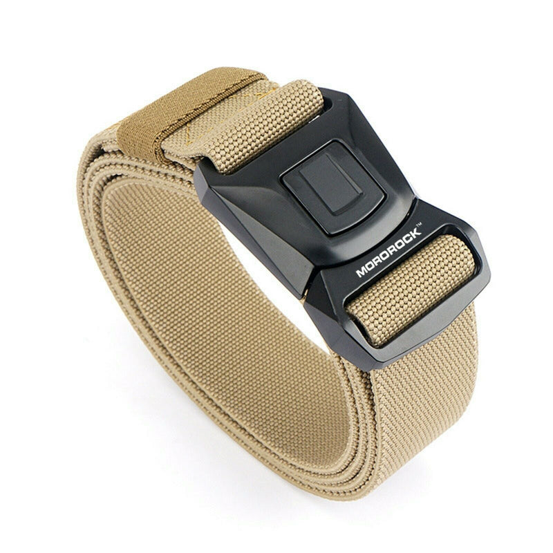 MROCKX™ Canvas Tactical Belt - Quick Release Aluminum Buckle | Survival Army Rigger Waistband tactical belt MROCKX™ Khaki 