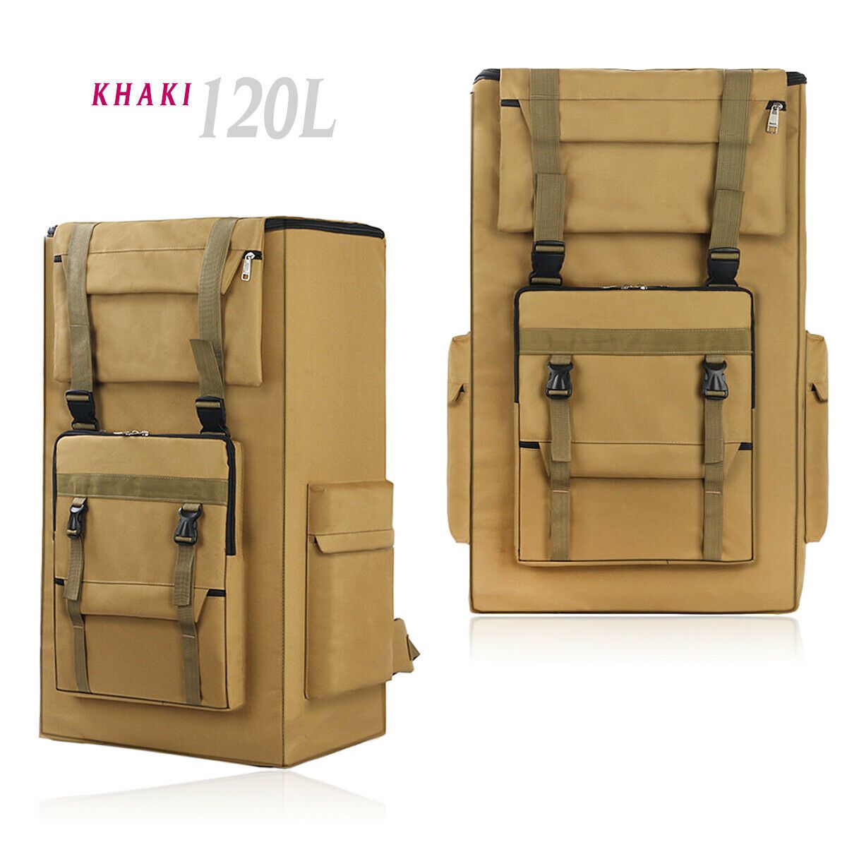 MROYALE™ 120L XL Tactical Outdoor Hiking Backpack | Supersize, MOLLE, Bug Out tactical bag MRoyale™ Khaki 
