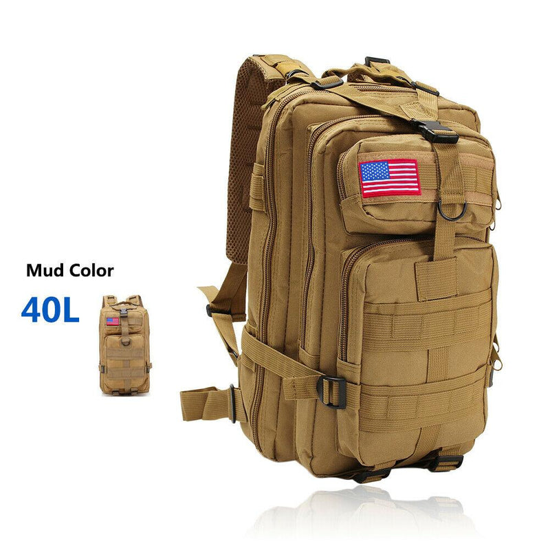 MROYALE™ 40L Military Tactical Army Molle Rucksack Assault Backpack tactical bag MRoyale™ Fashion Mud 