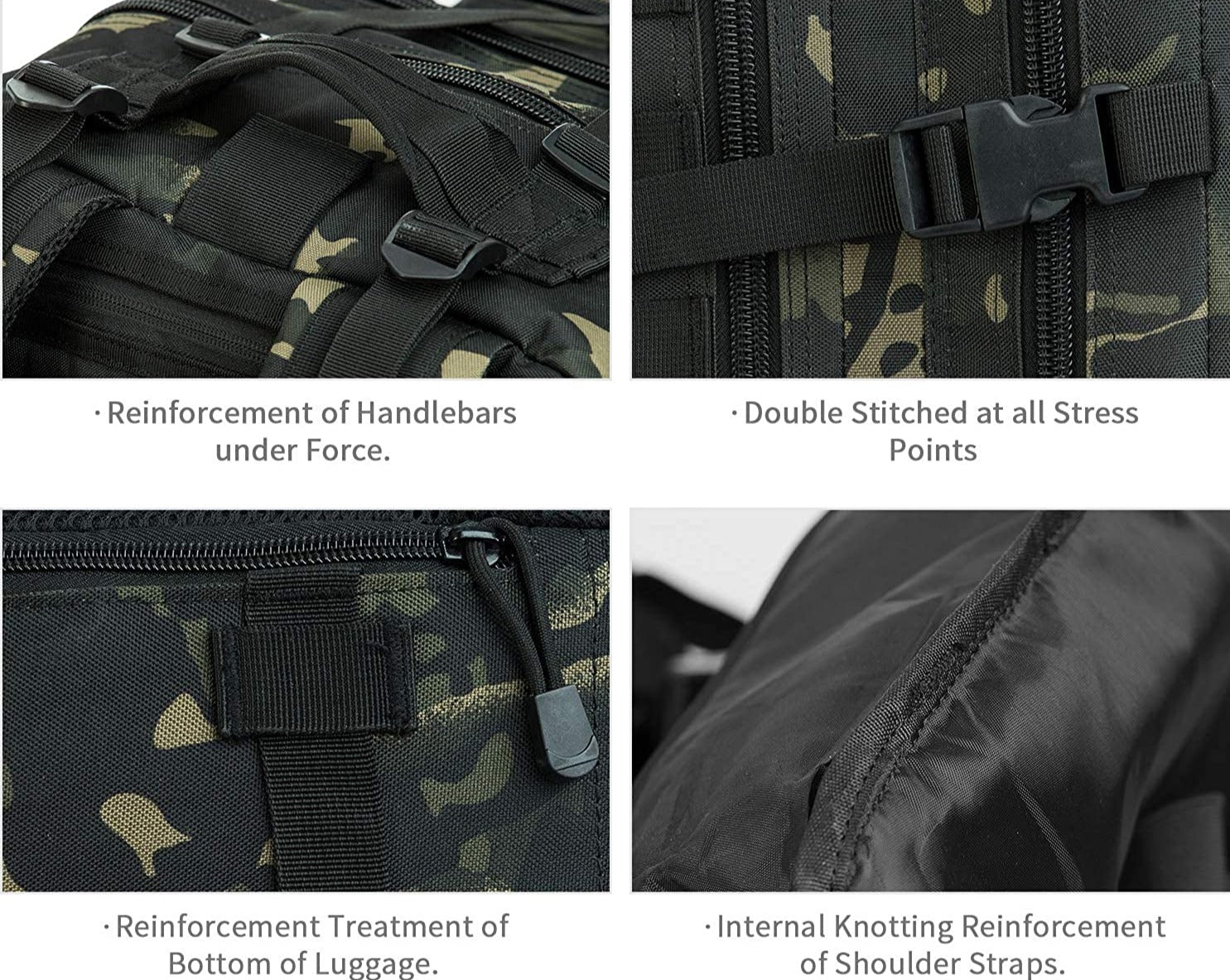 MROYALE™ 45L Tactical Outdoor Hiking Bag | 3 Day Bug Out Army MOLLE Backpack Rucksack Tactical Bag MRoyale™ 