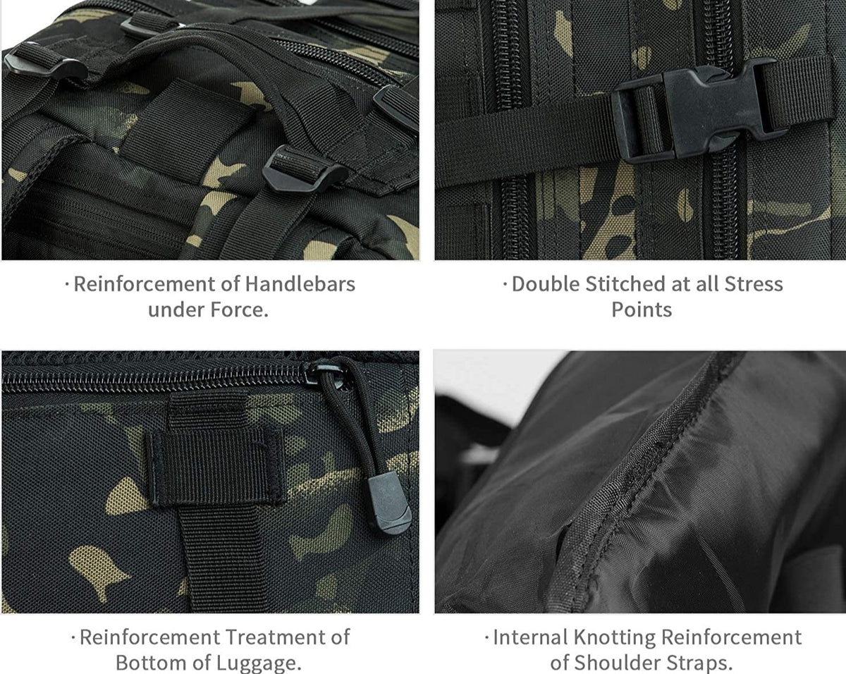 MROYALE™ 45L Tactical Outdoor Hiking Bag | 3 Day Bug Out Army MOLLE Backpack Rucksack Tactical Bag MRoyale™ 