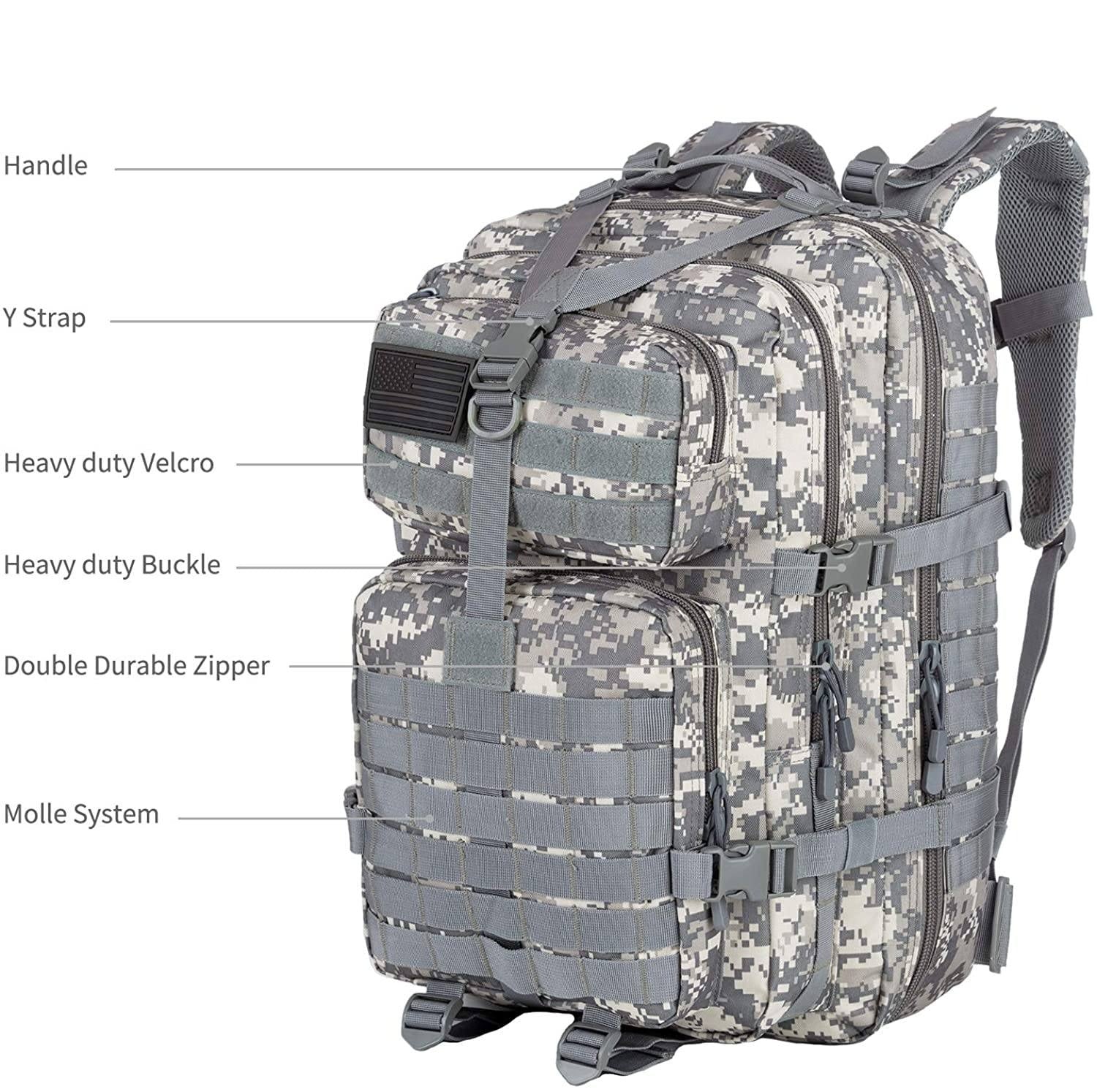MROYALE™ 45L Tactical Outdoor Hiking Bag | 3 Day Bug Out Army MOLLE Backpack Rucksack Tactical Bag MRoyale™ 