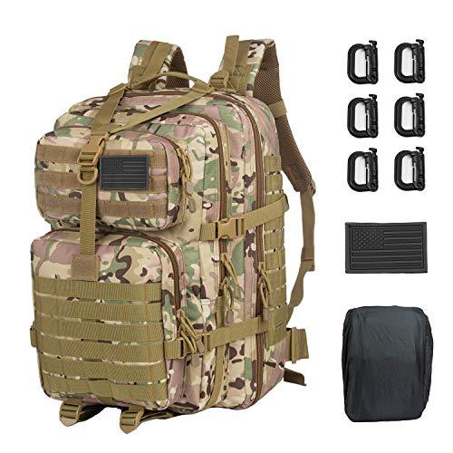 MROYALE™ 45L Tactical Outdoor Hiking Bag | 3 Day Bug Out Army MOLLE Backpack Rucksack Tactical Bag MRoyale™ Cp 