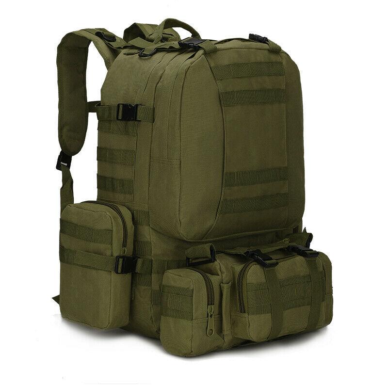 MROYALE™ 55L Outdoor Tactical Bugout Army Molle Rucksack Hiking Backpack tactical bag MRoyale™ Fashion Green 