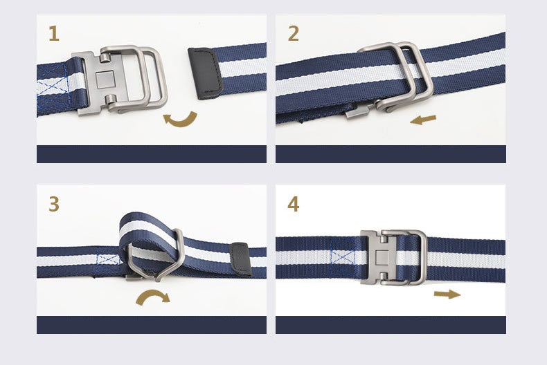 MROYALE™ Canvas Double Buckle Tactical Belt | Adjustable Survival Army Rigger Waistband tactical belt MRoyale™ 