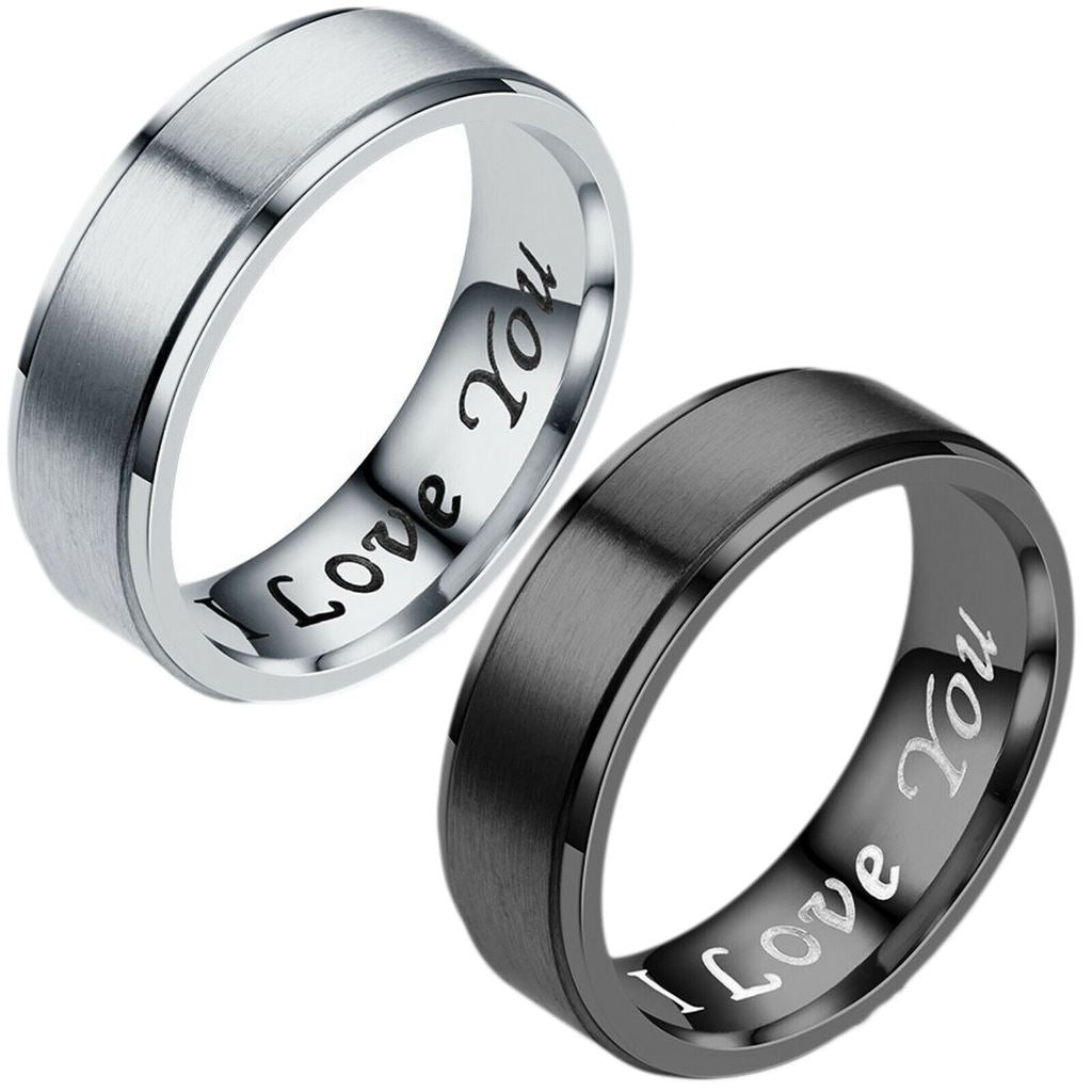 Cheap Stainless Steel Rings For Men Couple Tungsten Wedding Band