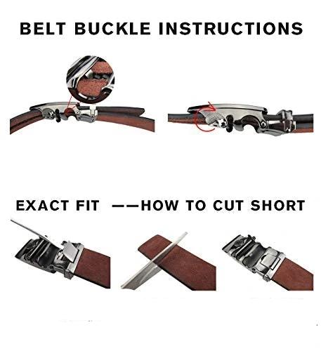 MRoyale™ Leather Ratchet Belt | Ostrich Grain | Men's 35mm Automatic Slide Buckle mens belts MRoyale™ 