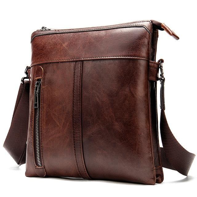MROYALE™ Men's 100% Leather Crossbody Shoulder Messenger Satchel Bag messenger bag MRoyale™ Fashion 