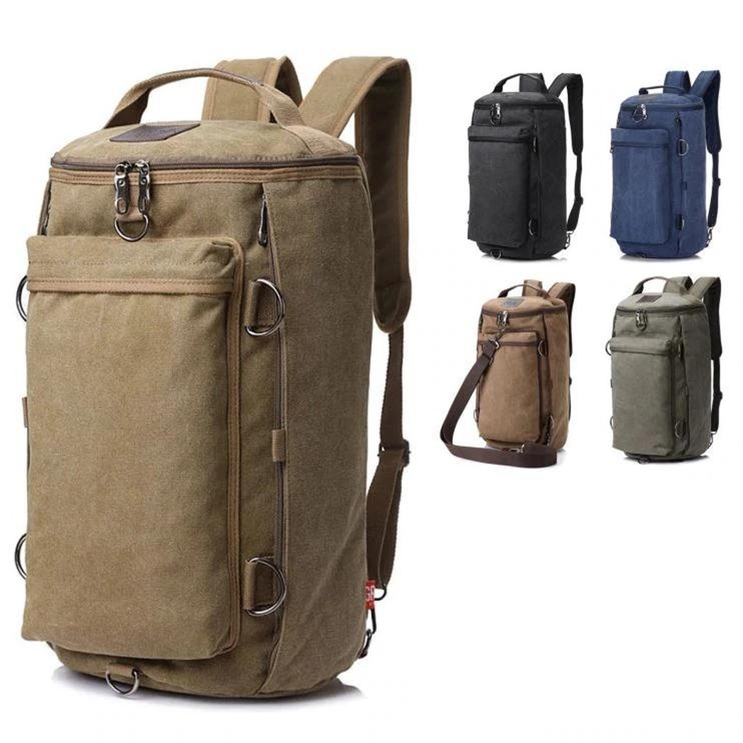 MROYALE™ Men's 3-in-1 Backpack Duffle Tote Outdoor Rucksack 35L Canvas Travel Bag Duffle Travel Bag MROYALE™ 