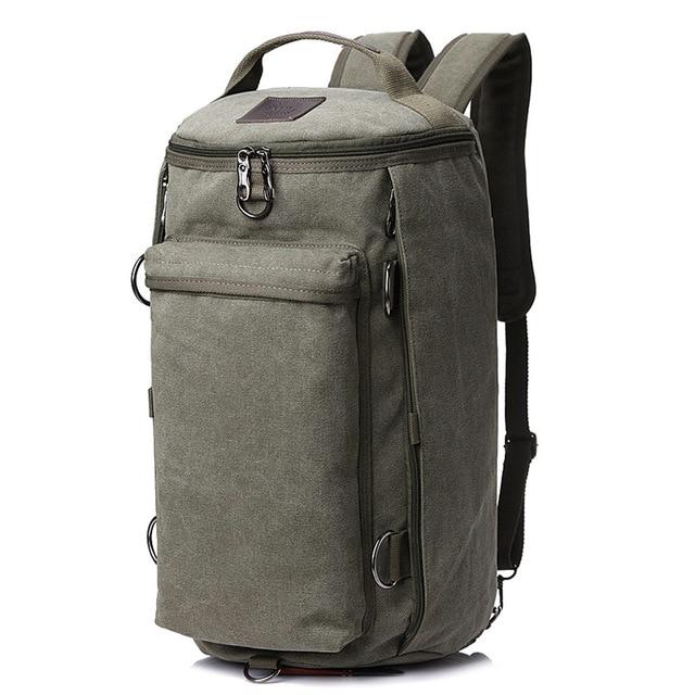 MROYALE™ Men's 3-in-1 Backpack Duffle Tote Outdoor Rucksack 35L Canvas Travel Bag Duffle Travel Bag MROYALE™ Dark Green 