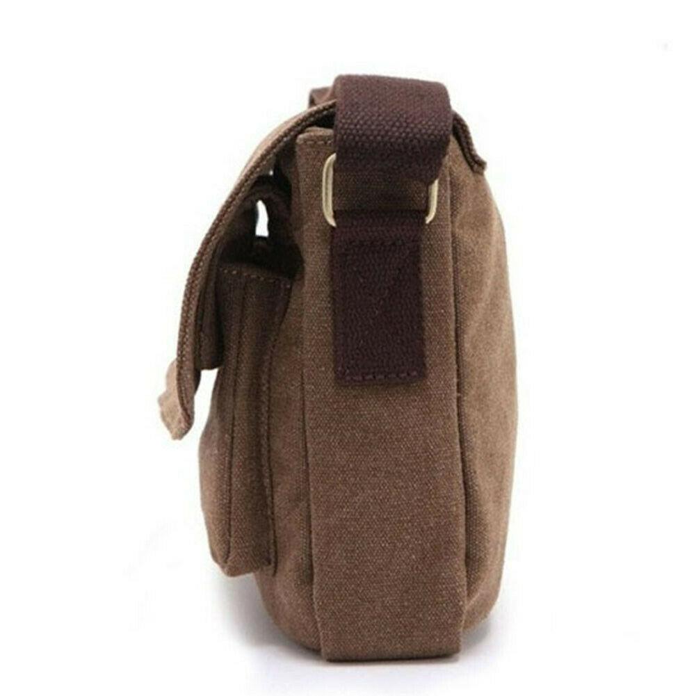 MROYALE™ Vintage Canvas Crossbody Messenger Bag - Men's Brown Outdoor messenger bag MRoyale™ Fashion 