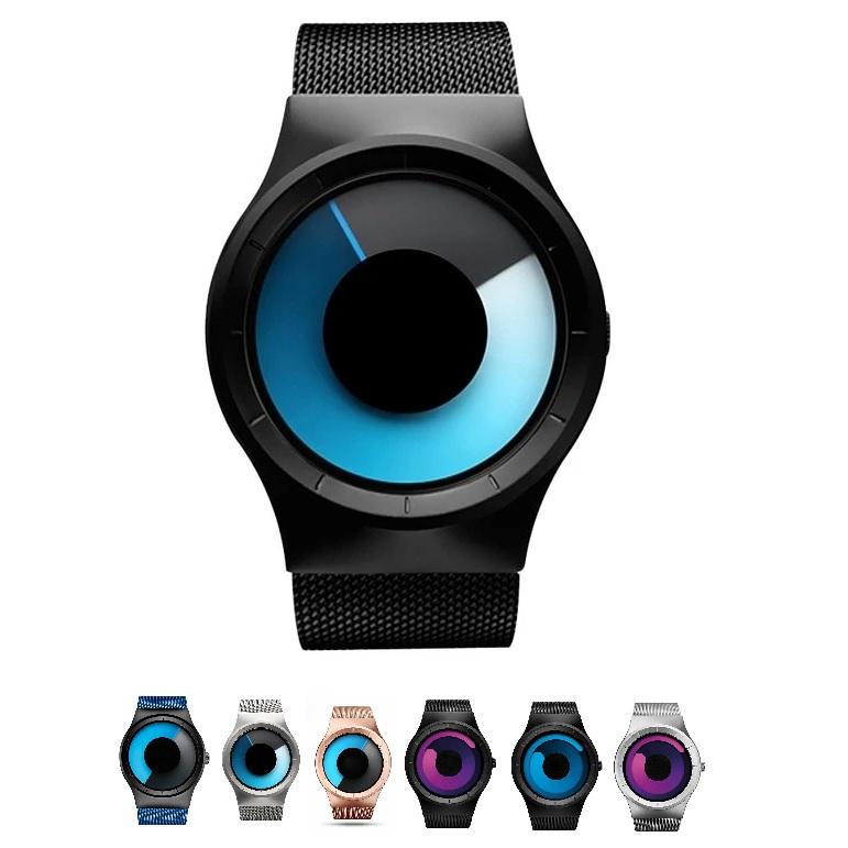 MROYALE™ Men&#39;s Minimalist Mesh Stainless Steel Band Fashion Quartz Watch casual watch MRoyale™ Fashion 6002 BBU 