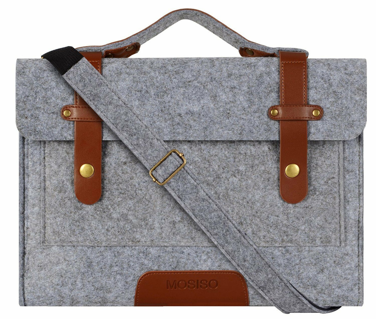MROYALE™ Men&#39;s FELT 13&quot; Laptop Messenger Crossbody Satchel Shoulder Bag crossbody MRoyale™ Fashion Gray 15&quot; laptop 