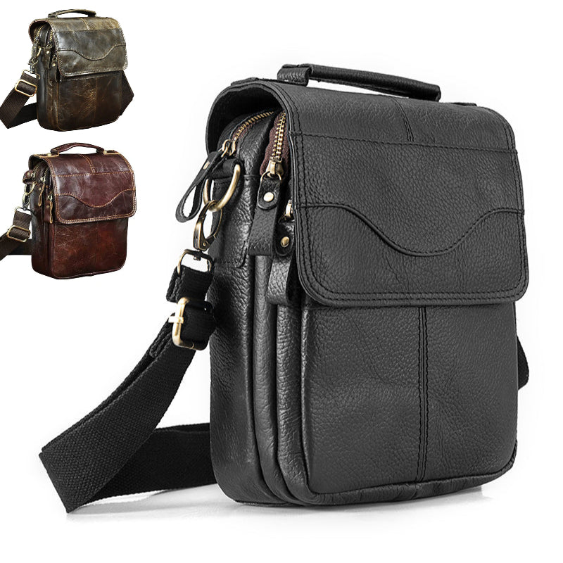 MRoyale™ Men&#39;s Leather 8&quot; Crossbody Sling Messenger Chest Satchel Tablet Bag sling chest bag MRoyale™ 