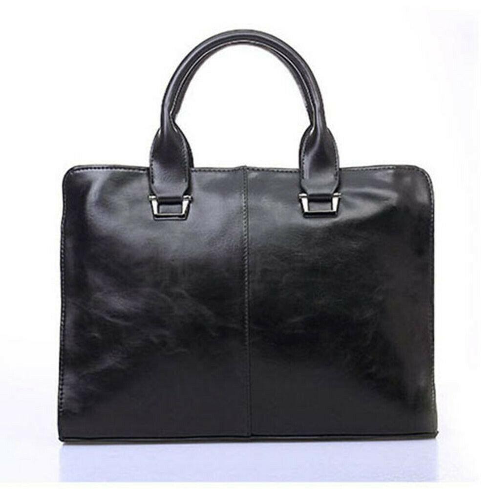 MROYALE™ Leather Briefcase Crossbody Messenger Bag - Laptop Handbag messenger bag MRoyale™ Fashion Black 