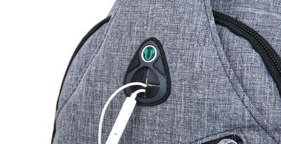 MROYALE™ Mini Sling Men&#39;s Oxford USB Chest Crossbody Shoulder Day Bag sling chest bag MRoyale™ Fashion 