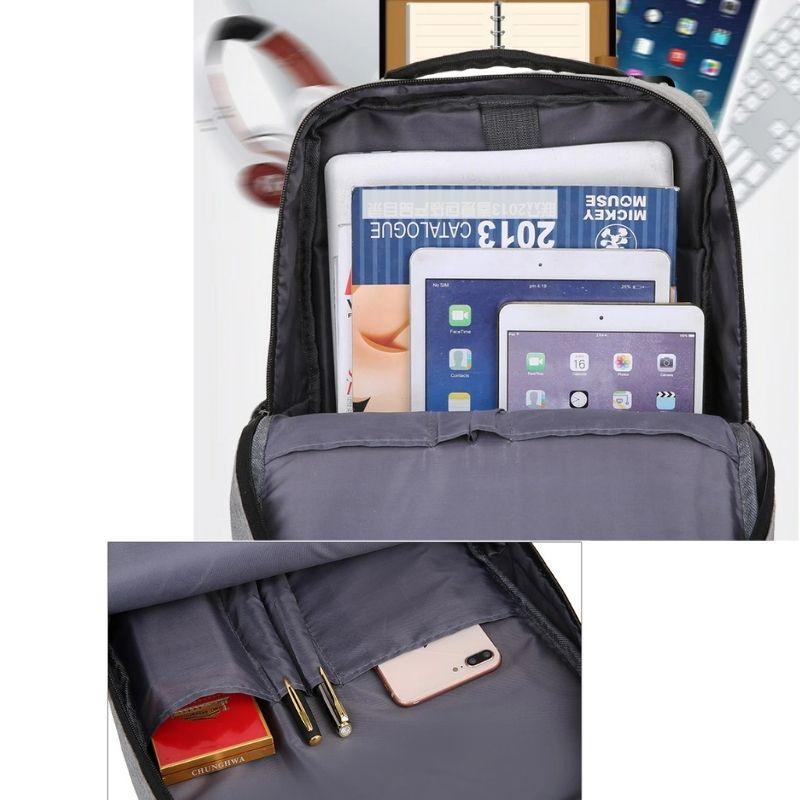 MRoyale™ Men&#39;s Slim Laptop Backpack w/ USB Charging Port for Business/School Backpacks MRoyale™ Fashion 