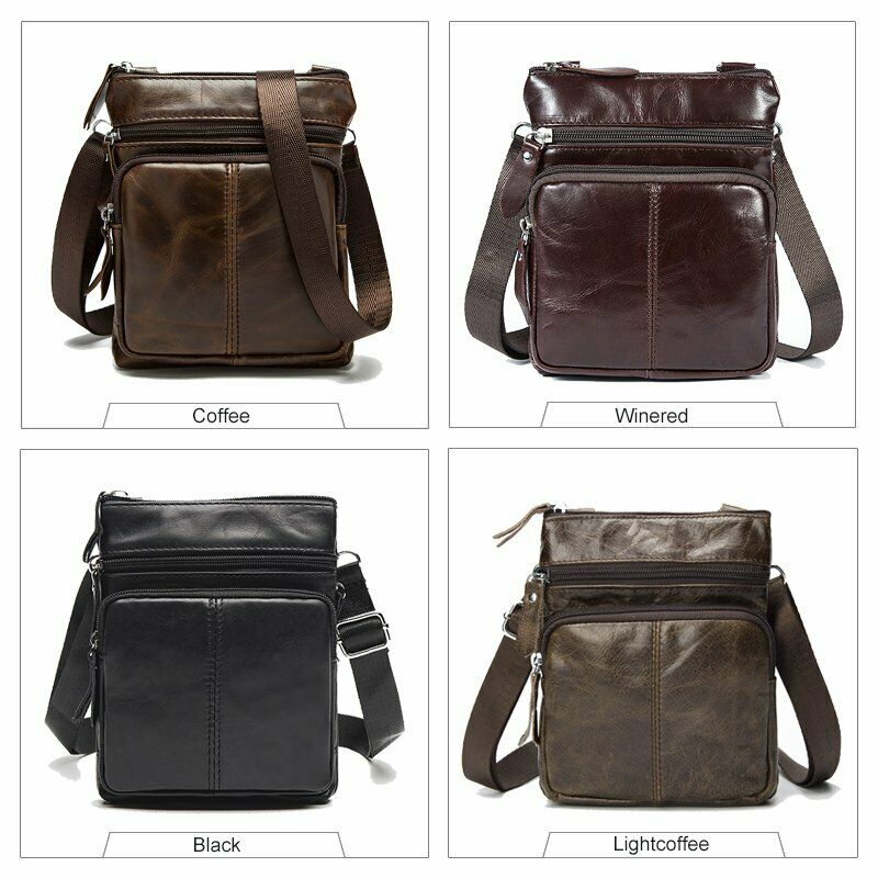 MRoyale™ Men&#39;s Small Leather Crossbody Messenger Bag | Handbag, Purse, Satchel sling chest bag MRoyale™ 