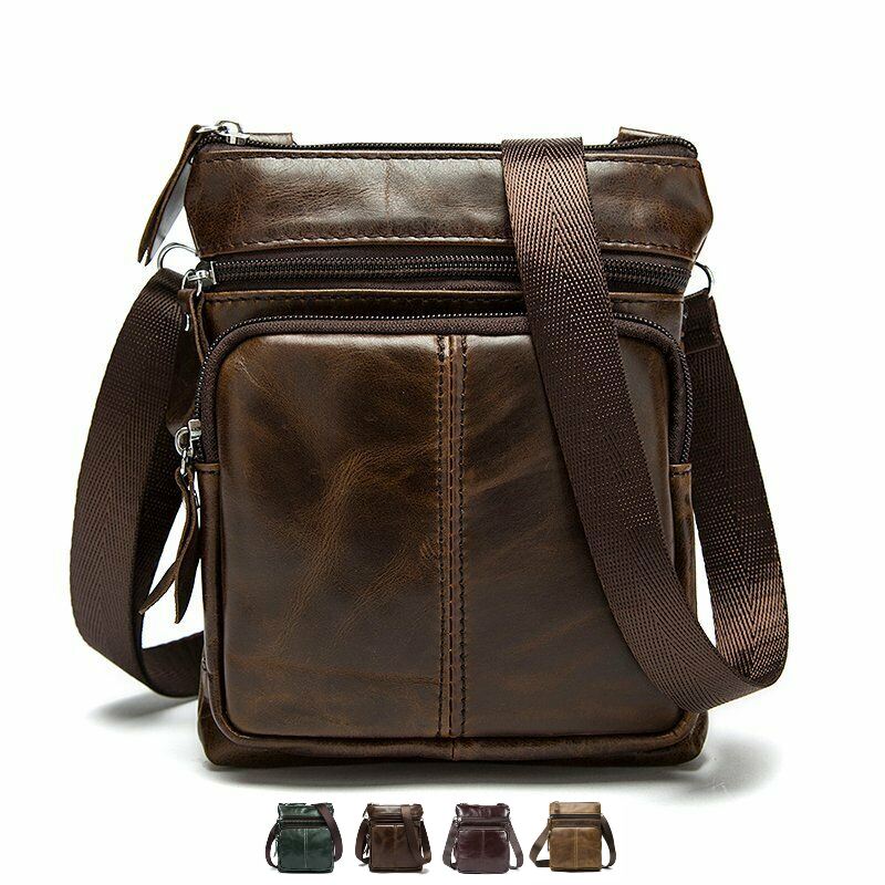 MRoyale™ Men's Small Leather Crossbody Messenger Bag | Handbag, Purse,  Satchel