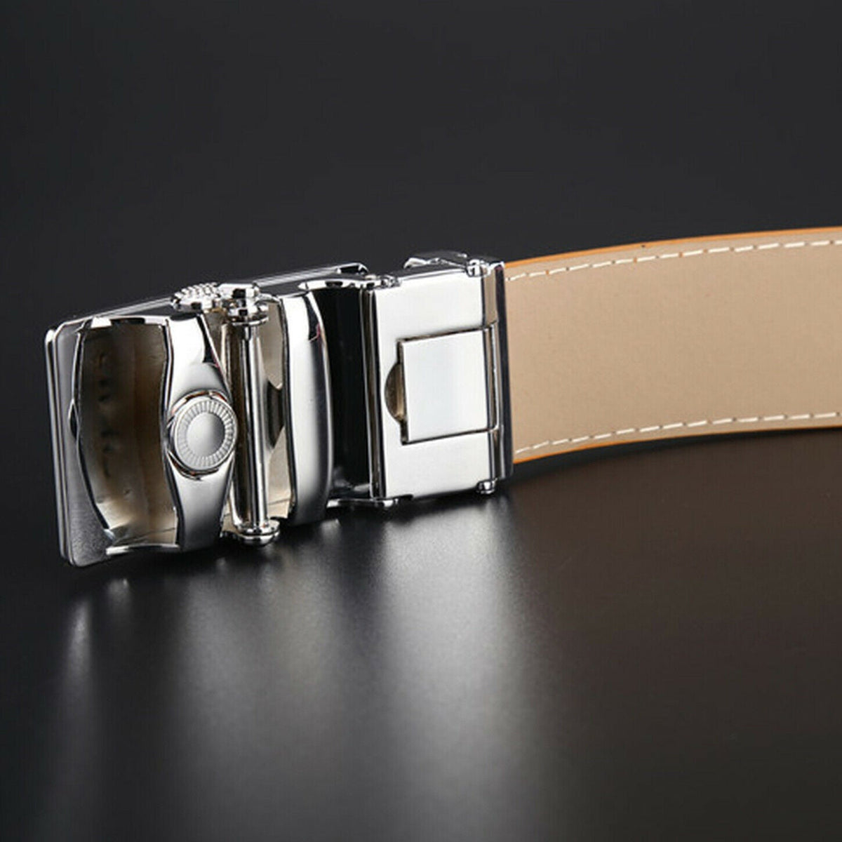 MROYALE™ Faux Snake Skin Embossed Leather Ratchet Belt | Men&#39;s Snake Automatic Buckle mens belts MRoyale™ 