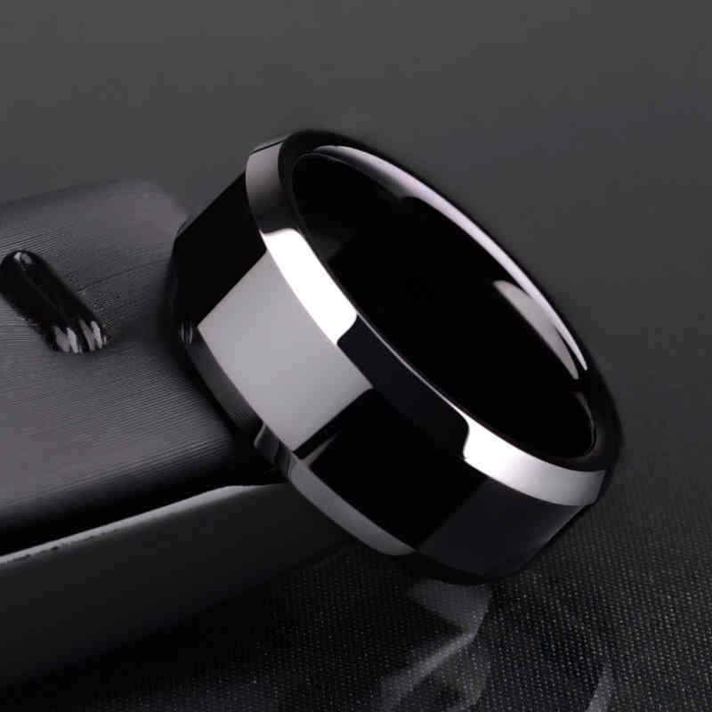 MRoyale™ Men's Stainless Steel Black/Gold/Silver Wedding Band Ring men's ring MRoyale™ 