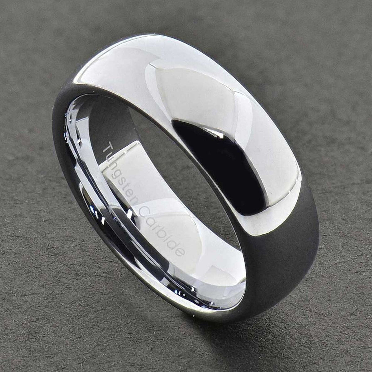 MRoyale™ Men&#39;s Tungsten Carbide Silver/Gold Ring - 18k Gold Plated (2-8mm Thick) men&#39;s ring MRoyale™ 