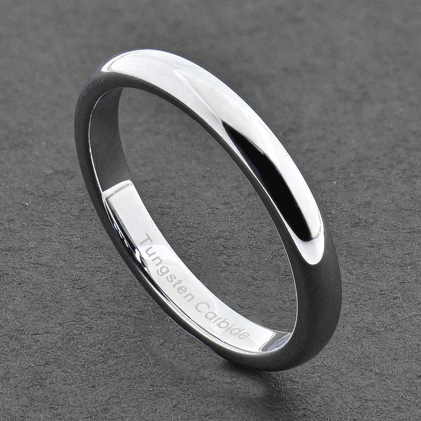 MRoyale™ Men's Tungsten Carbide Silver/Gold Ring - 18k Gold Plated (2-8mm Thick) men's ring MRoyale™ size 10 Tungsten 3mm-Silver 