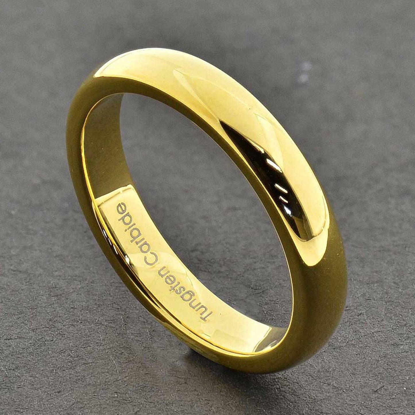 MRoyale™ Men's Tungsten Carbide Silver/Gold Ring - 18k Gold Plated (2-8mm Thick) men's ring MRoyale™ size 10 Tungsten 4mm-Gold 