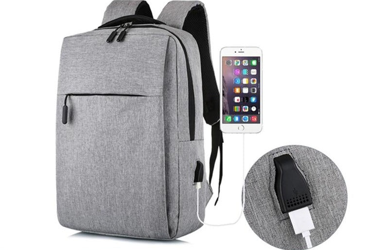 MRoyale™ Men&#39;s Slim Laptop Backpack w/ USB Charging Port for Business/School Backpacks MRoyale™ Fashion 