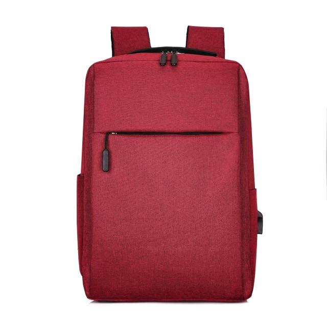 MRoyale™ Men's Slim Laptop Backpack w/ USB Charging Port for Business/School Backpacks MRoyale™ Fashion Red 