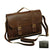 MROYALE™ Men's Briefcase Leather Messenger 14" Laptop Crossbody Bag Messenger Bag MRoyale™ Fashion Brown 