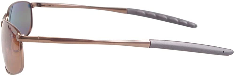 MROYALE™ 2-Pack Polarized 'Curve Wrap' Metal Sunglasses - Men's Sports, UV400, Case Sunglasses MROYALE™ 
