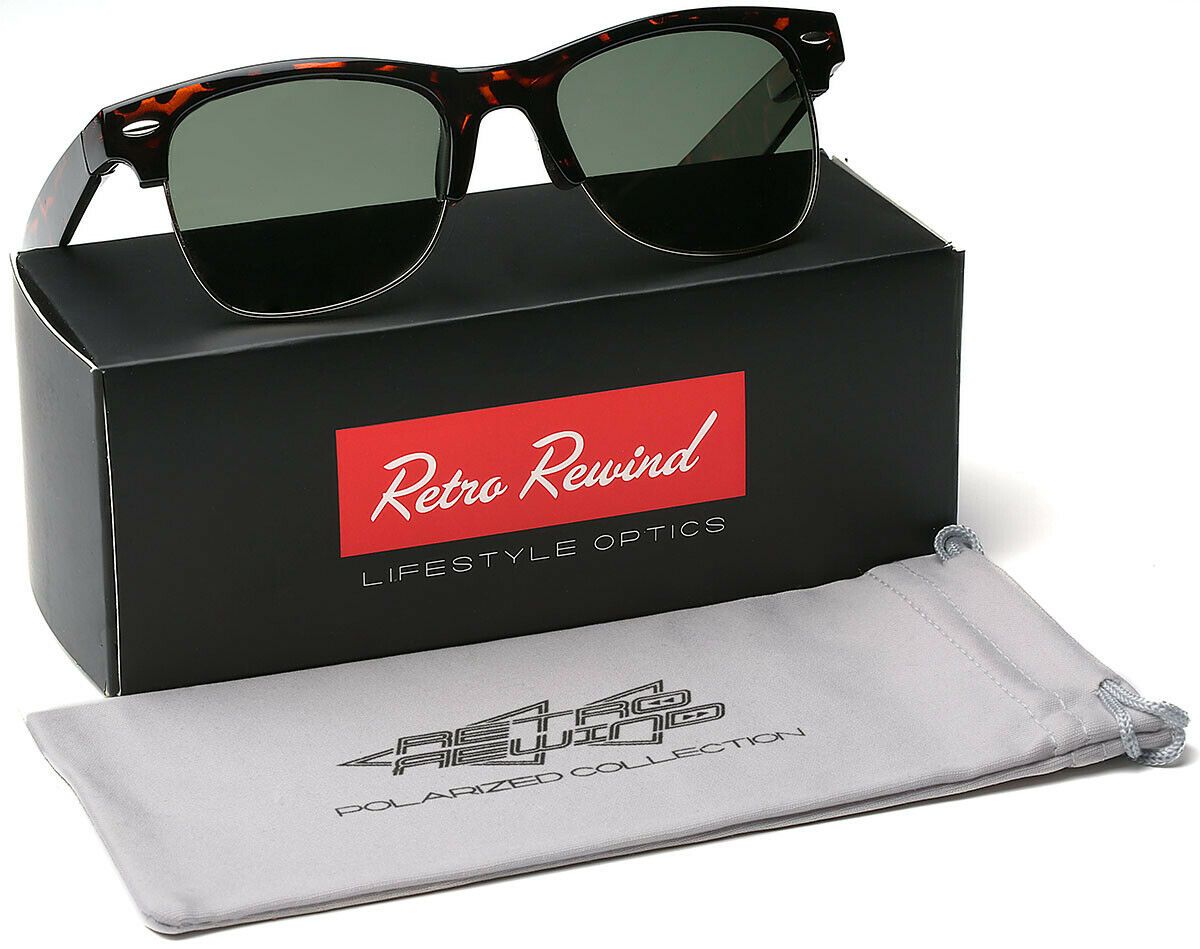 MRoyale™ Retro Men's Large Polarized Sunglasses sunglasses MRoyale™ Fashion Tortoise - Gold | G15 Lens 