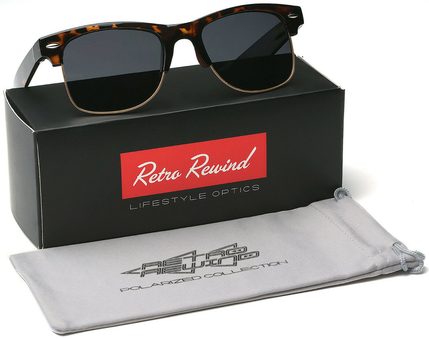 MRoyale™ Retro Men's Large Polarized Sunglasses sunglasses MRoyale™ Fashion Tortoise - Gold | Smoke Lens 