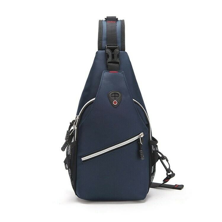 MROYALE™ Sport Mini Sling Water-Repellant Chest Crossbody Shoulder Day Bag sling chest bag MRoyale™ Fashion Blue 
