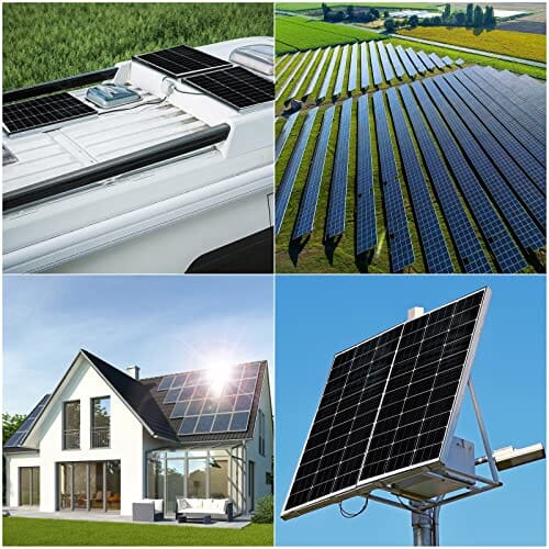 MSolarQ™ 100W Solar Panel: Monocrystalline, 12V, 22.8% High-Efficiency Off-Grid MSolarQ™ 