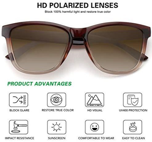 MSUNXPRO™ 2-Pack Retro Polarized Sunglasses| Unisex, Vintage TAC UV400 Mirror Coating Sunglasses MSUNXPRO™ 