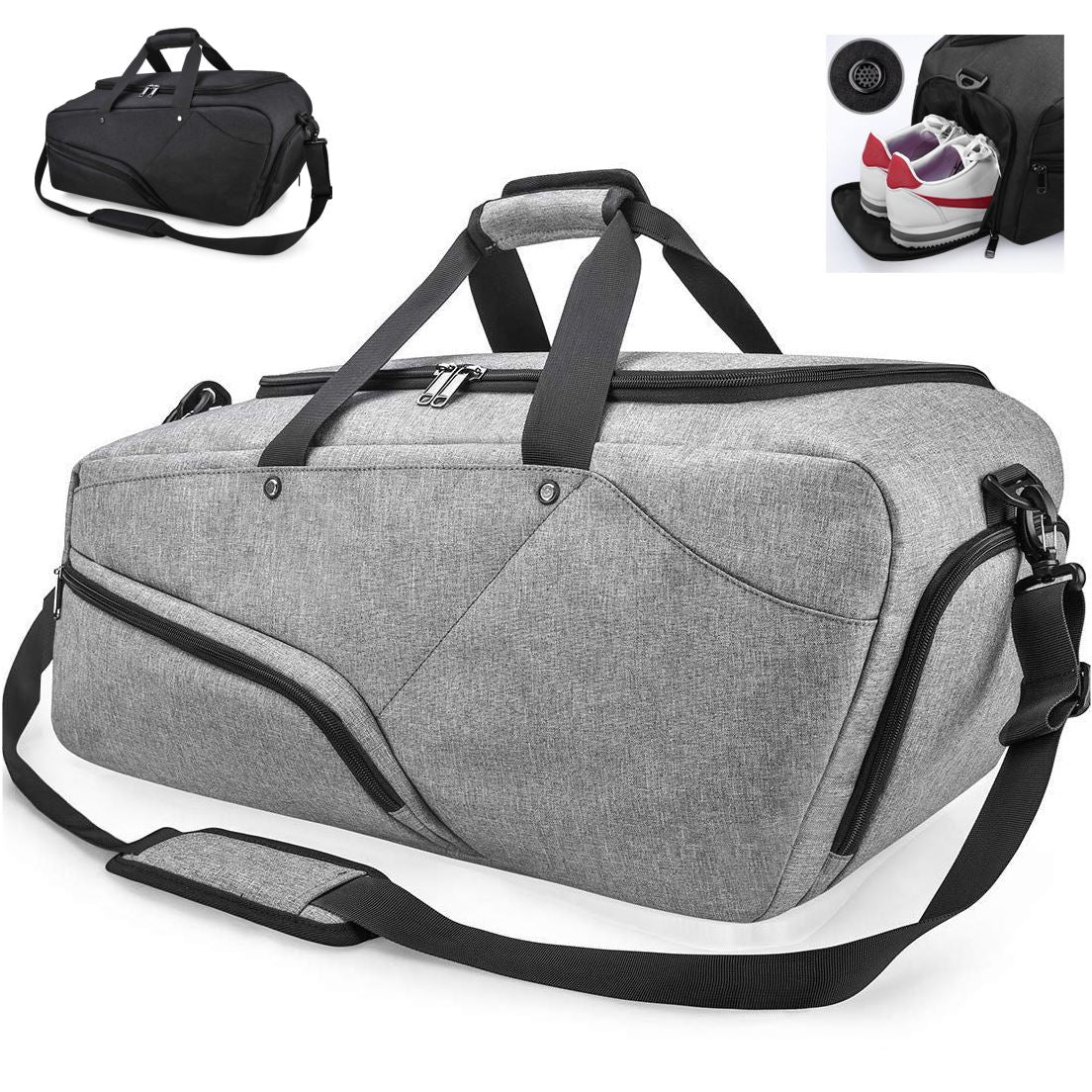 NBLX™ Men&#39;s Large Gym Travel Duffle Weekend Bag w/ Shoe Storage Duffle Travel Bag NBLX™ 