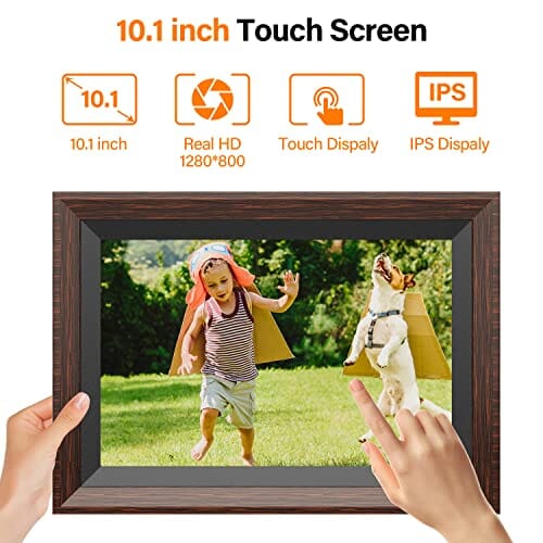 NBMax™ 10" Smart WiFi Digital Photo Frame: HD Video Player, Touch Screen, 32gb photo frame NBMax™ 