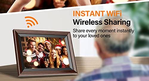 NBMax™ 10" Smart WiFi Digital Photo Frame: HD Video Player, Touch Screen, 32gb photo frame NBMax™ 