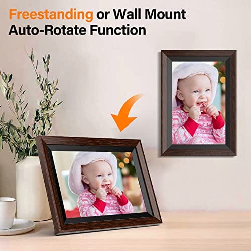 NBMax™ 10" Smart WiFi Digital Photo Frame: HD Video Player, Touch Screen, 32gb photo frame NBMax™ 
