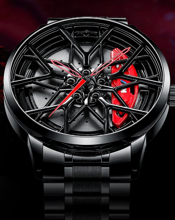 NEK™ Men's Sports Car Wheel Stainless Steel Watch Specialty Watch NEK™ Fashion 