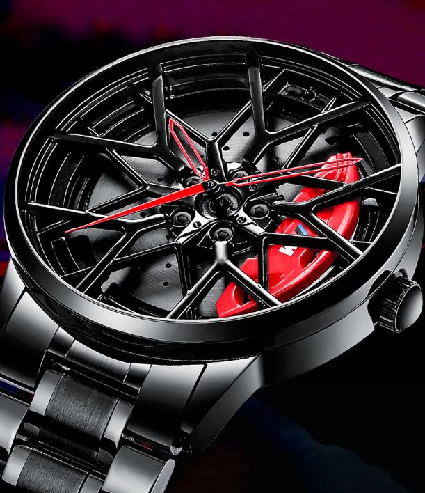 NEK™ Men's Sports Car Wheel Stainless Steel Watch Specialty Watch NEK™ Fashion 
