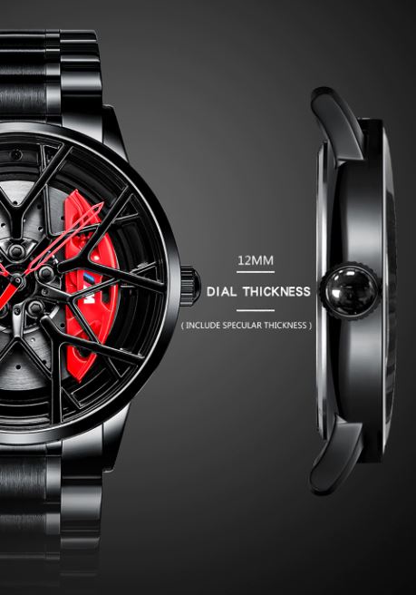NEK™ Men's Sports Car Wheel Stainless Steel Watch Specialty Watch NEK™ Fashion 