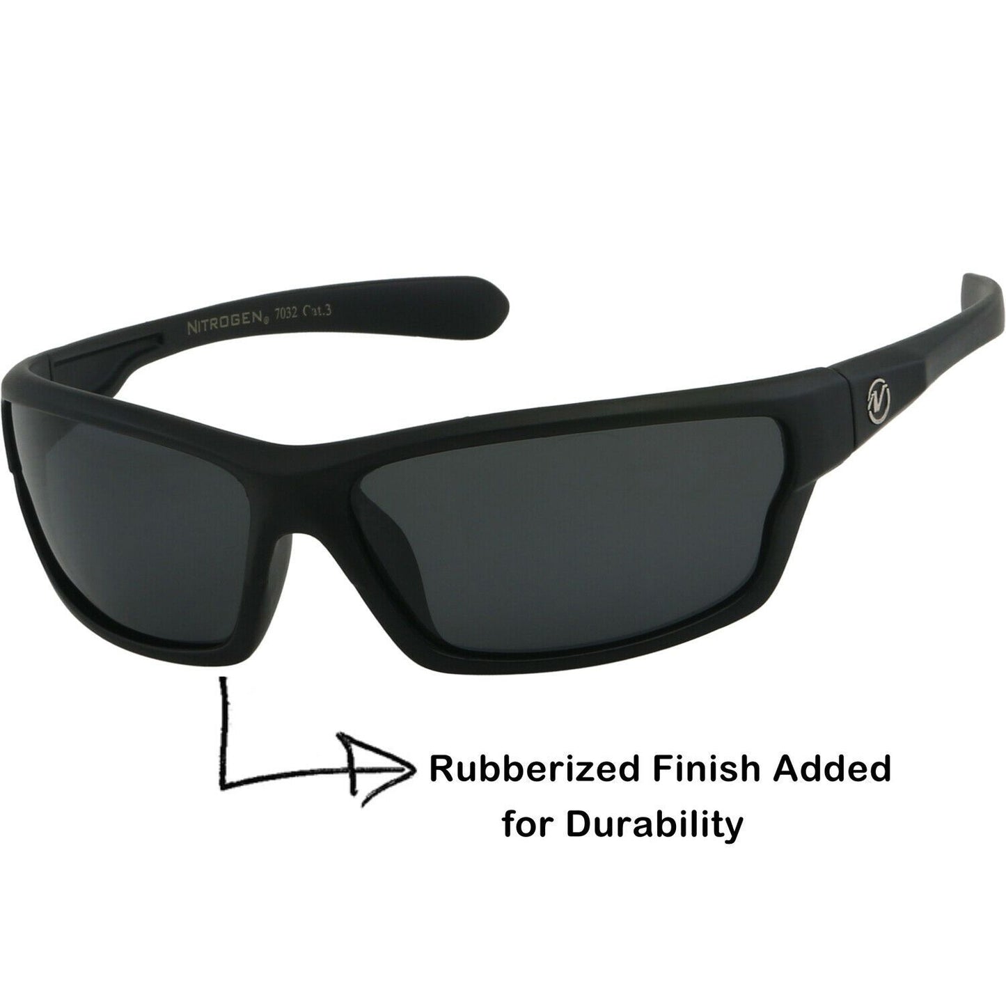 NGen™ Active Men's Sports Polarized Sunglasses sunglasses NGen™ Fashion Rubberized Black Matte - Black Lens 