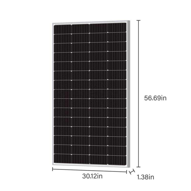 NPSolar™ 220W Solar Panel: Monocrystalline, 12V, Higher Efficiency Off-Grid NPSolar™ 